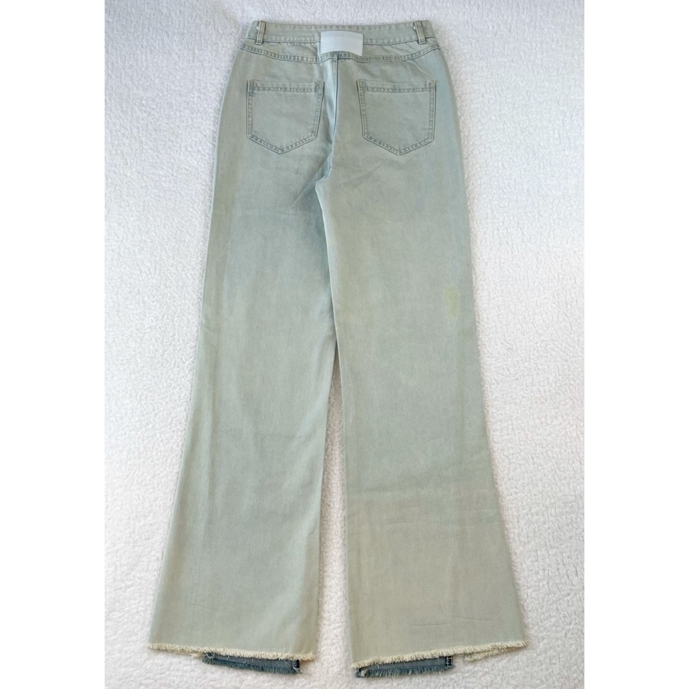 (NWT) CÉDELAR • Reyi Two-Tone Colorblock High Waisted Flare Jeans, S - Picture 8 of 16